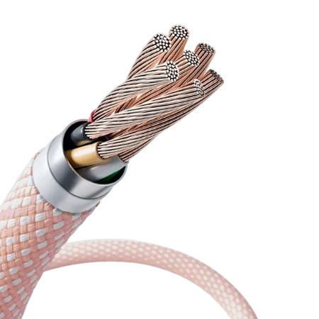 Кабель Solove USB-C — Lightning, 1м, 20W, розовый